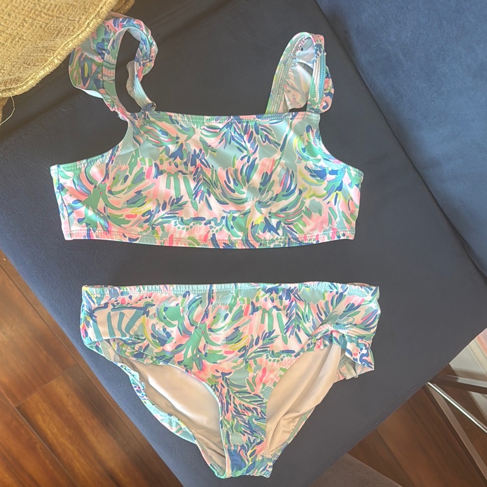 Lilly Pulitzer Pink and Blue Bikini Set